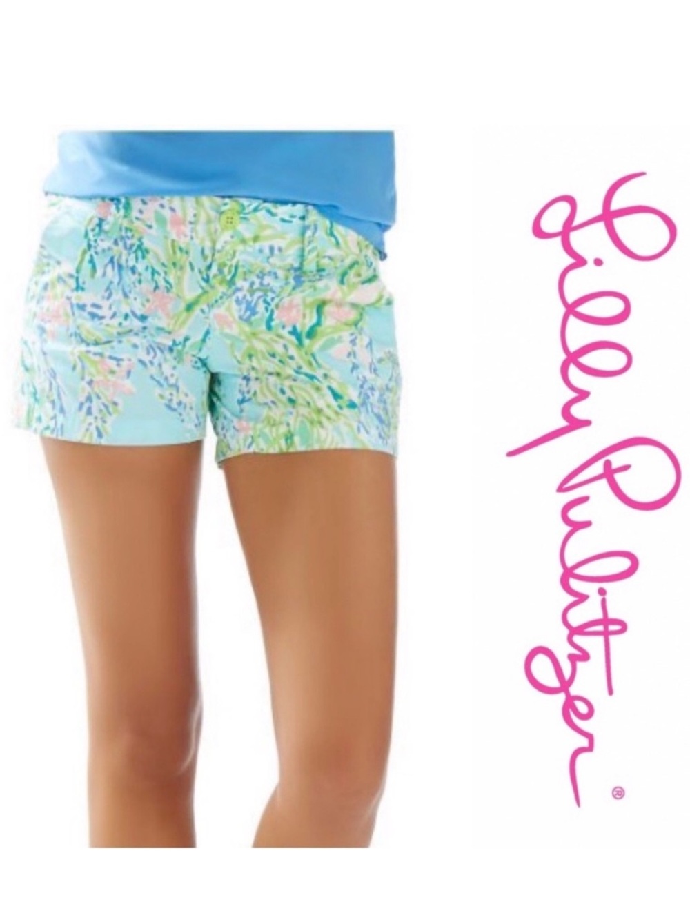 Lilly Pulitzer Skye Blue Heaven Callahan Shorts